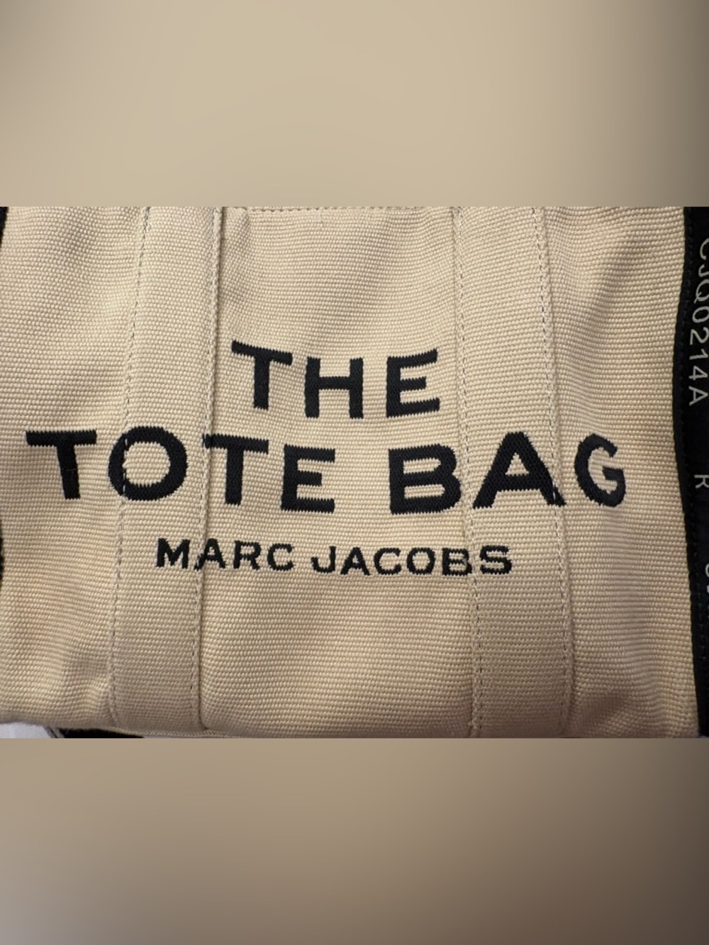 The Tote Bag Jacquard Medium Tote - Warm Sand - Picture 6 of 11